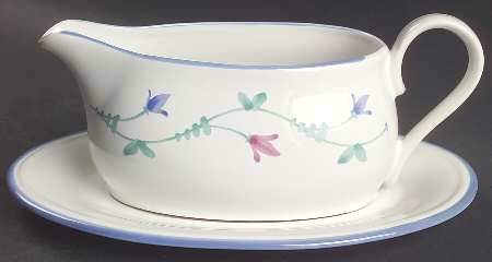 Portofino Blue Gravy Boat & Underplate