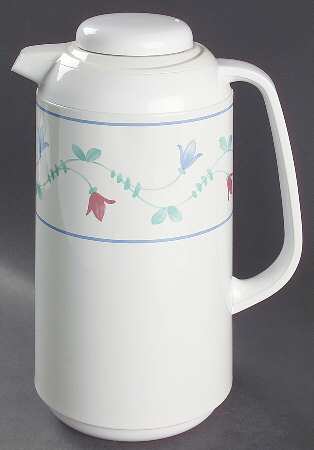 Portofino Blue Plastic Thermos/Carafe & Lid