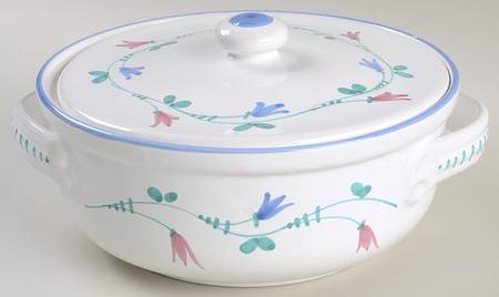 Portofino Blue 2.5 Qt Round Covered Casserole