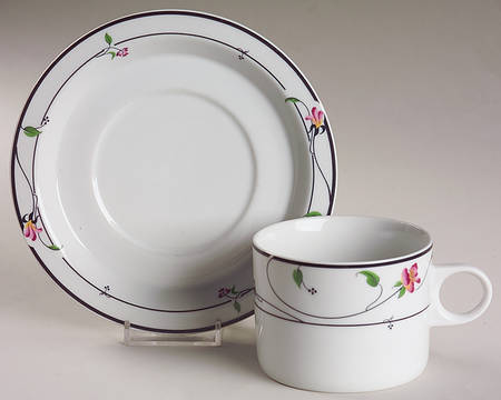 Spring Fantasy Flat Cup & Saucer Set