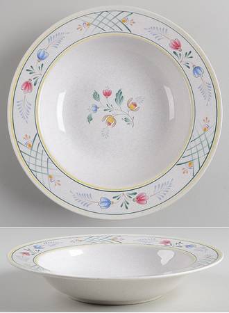Treillage Rim Soup Bowl