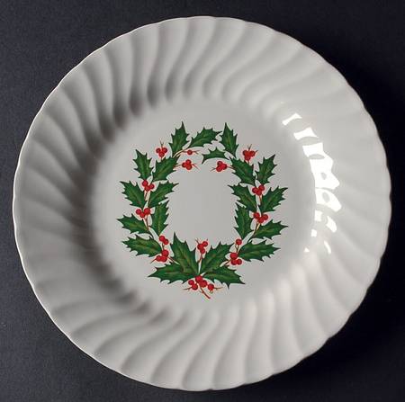 Holly Salad Plate