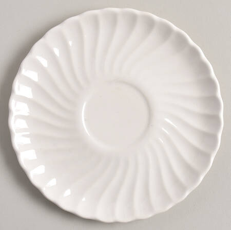 White Swirl Saucer