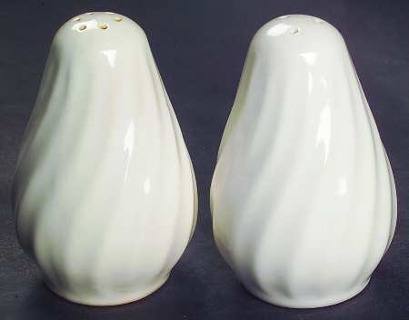 White Swirl Salt & Pepper Set
