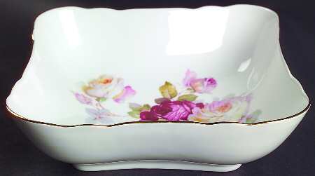 Antique Rose 8" Square Vegetable Bowl
