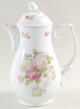 Bavarian Rose-June Rose Small Coffee Pot & Lid