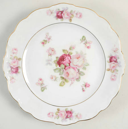 Bavarian Rose-June Rose Salad Plate