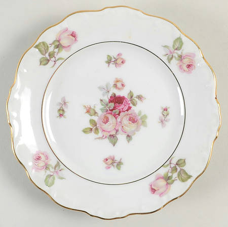 Bavarian Rose-June Rose Bread & Butter Plate
