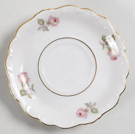 Bavarian Rose-June Rose Saucer for Footed Cup