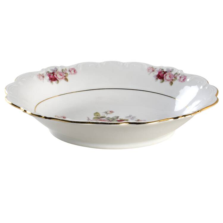 Bavarian Rose-June Rose 9" Oval Vegetable Bowl