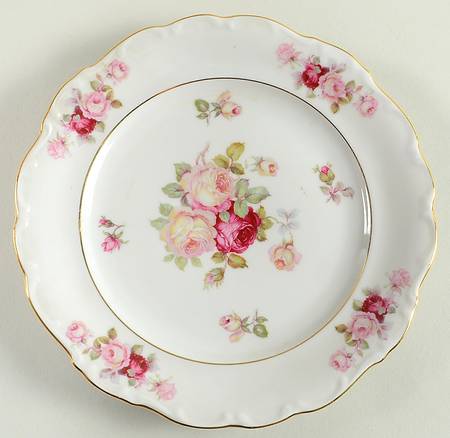 Bavarian Rose-June Rose Salad Plate