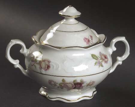 Bavarian Rose-June Rose Sugar Bowl & Lid