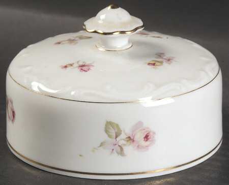 Bavarian Rose-June Rose Lid for Round Butter
