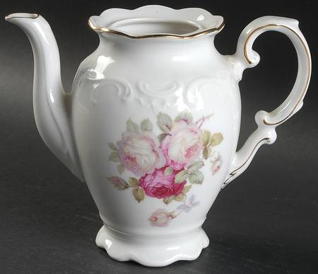 Bavarian Rose-June Rose Mini Coffee Pot No Lid