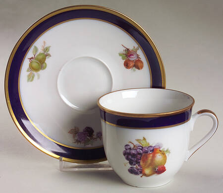 Bountiful Flat Cup & Saucer Set
