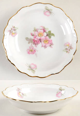 Briar Rose (Gold Trim) Fruit/Dessert (Sauce) Bowl