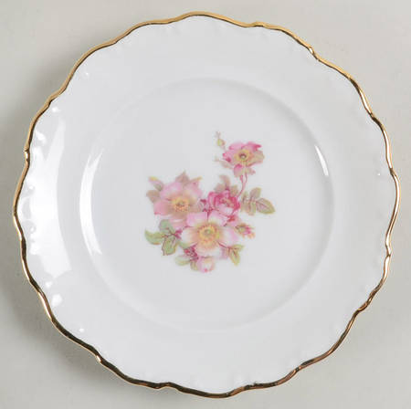 Briar Rose (Gold Trim) Bread & Butter Plate