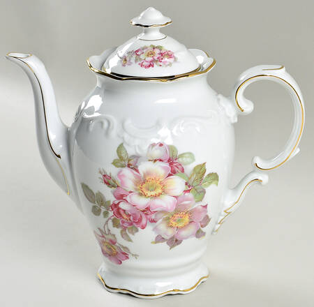Briar Rose (Gold Trim) Coffee Pot & Lid