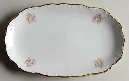 Briar Rose (Gold Trim) Relish/Gravy Underplate