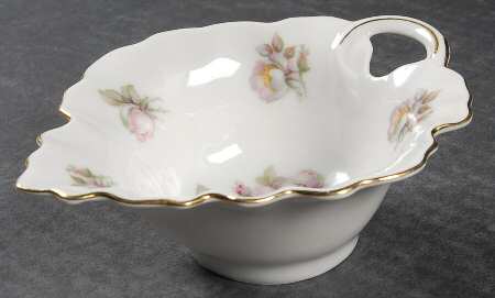 Briar Rose (Gold Trim) Leaf Shaped Dish