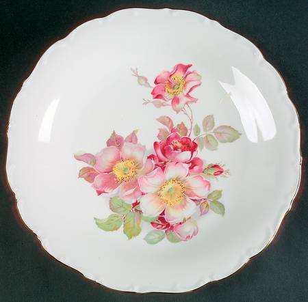 Briar Rose (Gold Trim) 11" Chop Plate (Round Platter)