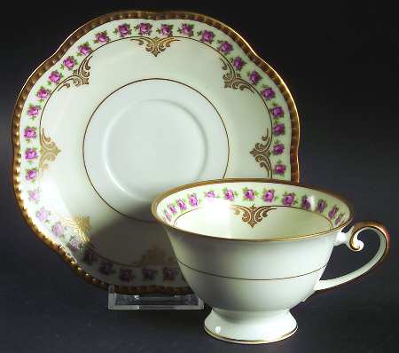 Bridal Rose Footed Cup & Saucer Set