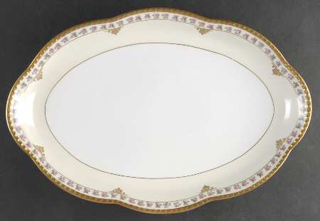 Bridal Rose 16" Oval Serving Platter