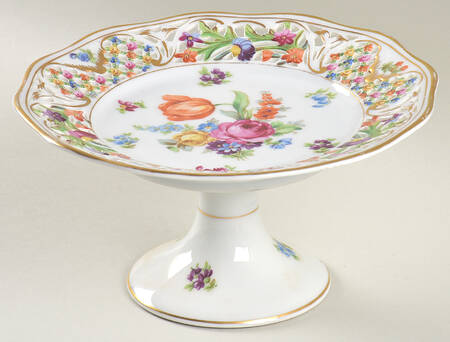 Chateau Dresden-Royal Dresner Art Round Compote (Height X Width)
