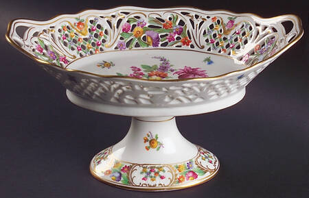 Chateau Dresden-Royal Dresner Art Oval Compote (Height X Length)