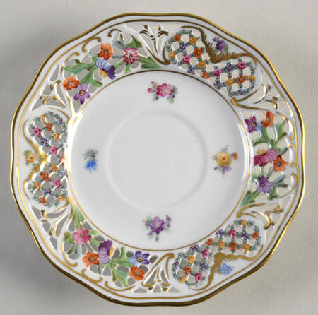 Chateau Dresden-Royal Dresner Art Saucer for Footed Cup