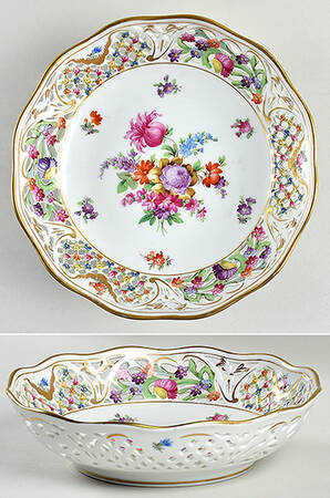 Chateau Dresden-Royal Dresner Art 8" Pierced Round Bowl