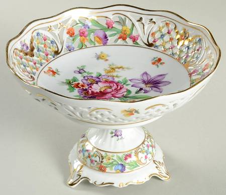 Chateau Dresden-Royal Dresner Art Round Compote (Height X Width)
