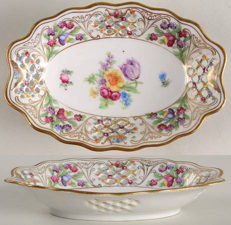 Chateau Dresden-Royal Dresner Art 6" Oval Nut Dish