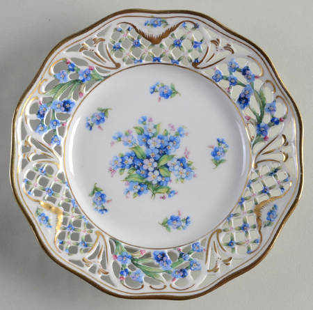 Chalet Forget Me Not (Pierced) Bread & Butter Plate