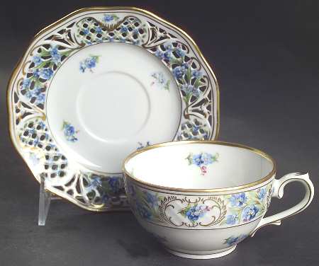 Chalet Forget Me Not (Pierced) Flat Cup & Saucer Set