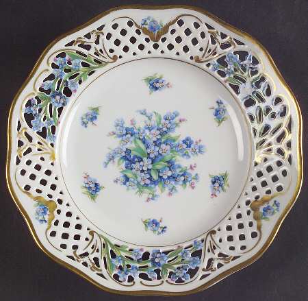 Chalet Forget Me Not (Pierced) Salad Plate
