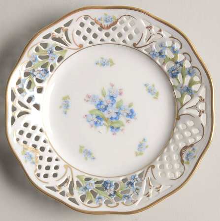 Chalet Forget Me Not (Pierced) Bread & Butter Plate