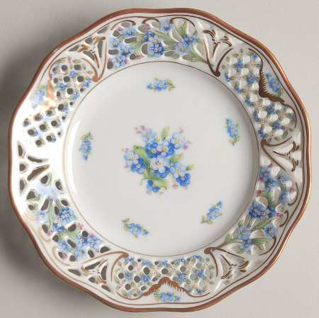 Chalet Forget Me Not (Pierced) Bread & Butter Plate