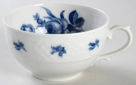 Cobalt Rose (No Trim or Inner Band) Flat Cup