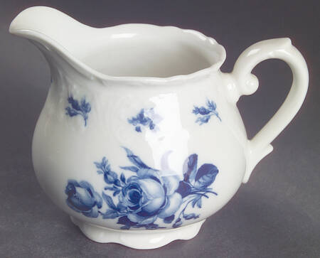 Cobalt Rose (No Trim or Inner Band) Creamer