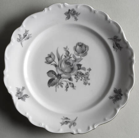 Dawn Rose Salad Plate