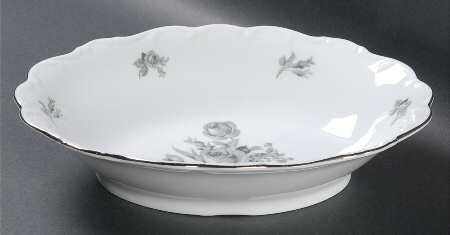 Dawn Rose 9" Oval Vegetable Bowl
