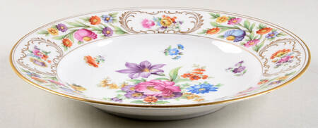 Dresdener Dresdner Art (Smooth) Large Rim Soup Bowl