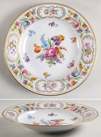 Dresdener Dresdner Art (Smooth) Large Rim Soup Bowl