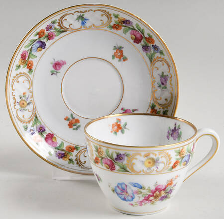 Dresdener Dresdner Art (Smooth) Flat Cup & Saucer Set