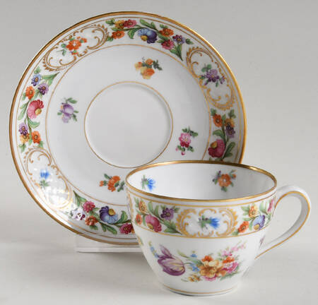 Dresdener Dresdner Art (Smooth) Flat Cup & Saucer Set