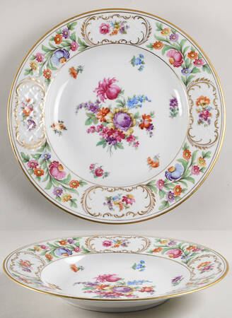Dresdener Dresdner Art (Smooth) Large Rim Soup Bowl