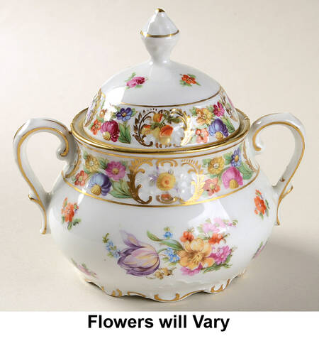 Dresdner Art (Smooth) Sugar Bowl & Lid