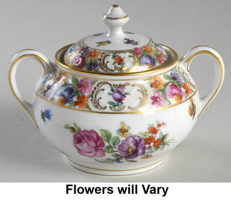 Dresdner Art (Smooth) Sugar Bowl & Lid