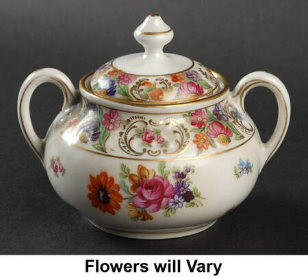 Dresdner Art (Smooth) Mini Sugar Bowl & Lid